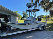 Custom Rigged Flats Cat Boat For Sale
